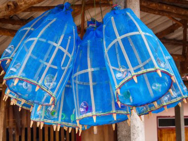 Karides tuzak kullanılan nehir, Hdr etkisi işleme için. 