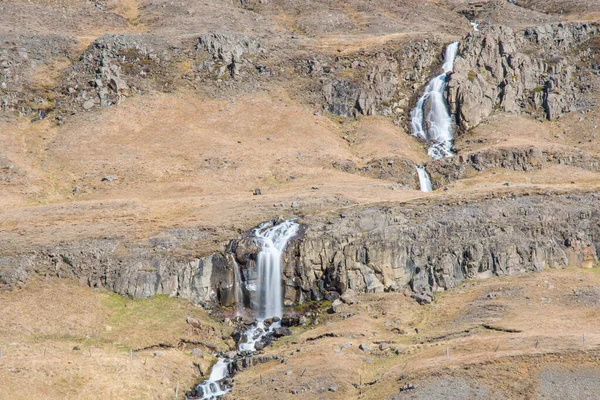 Cascades Fljotsdalur Dans Est Paysage Islandais — Photo
