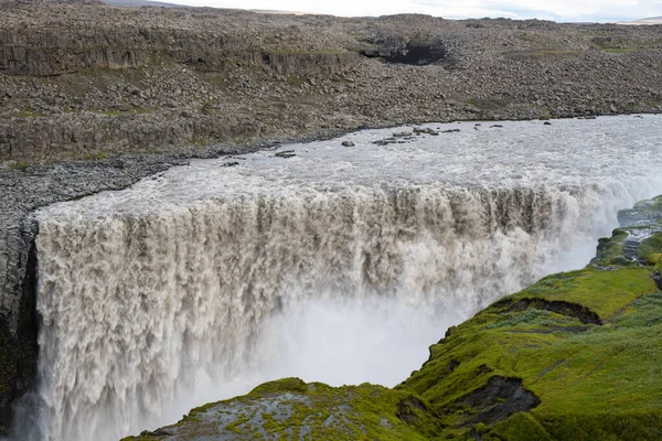 Wodospad Dettifoss Jokulsa Nad Rzeką Fjollum Wsi Północnej Islandii — Zdjęcie stockowe