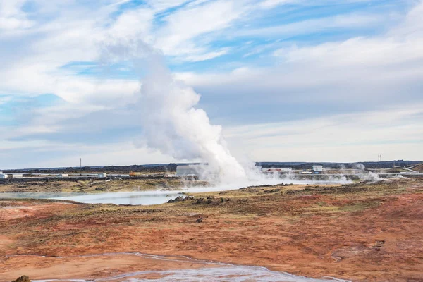 Gunnuhver Geotermisk Varme Kilde Reykjanes Island - Stock-foto