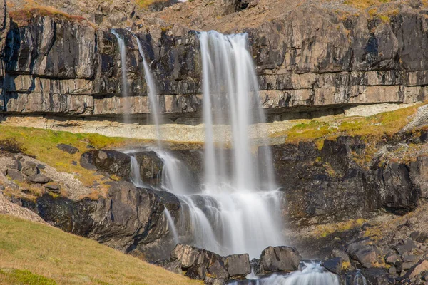 Wasserfall Bergarfoss Hornafjordur Süden Islands — Stockfoto