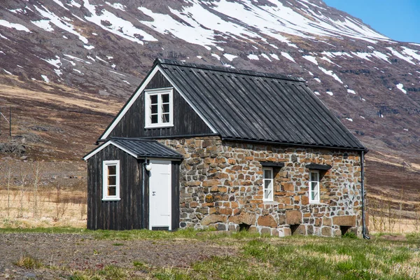 Casa Pedra Velha Reydarfjordur Leste Islândia — Fotografia de Stock