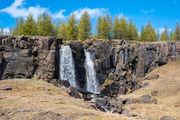 Vodopád Fljotsdaluru Východní Islandské Přírodě — Stock fotografie