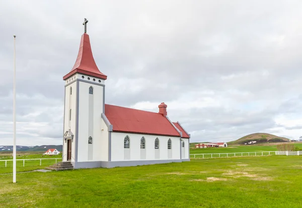 Igreja Snartarstadakirkja Perto Cidade Kopasker Norte Islândia — Fotografia de Stock