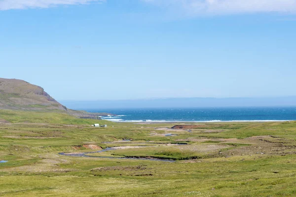 Baia Breidavik Vicino Borgarfjordur Eystiri Nell Islanda Orientale — Foto Stock