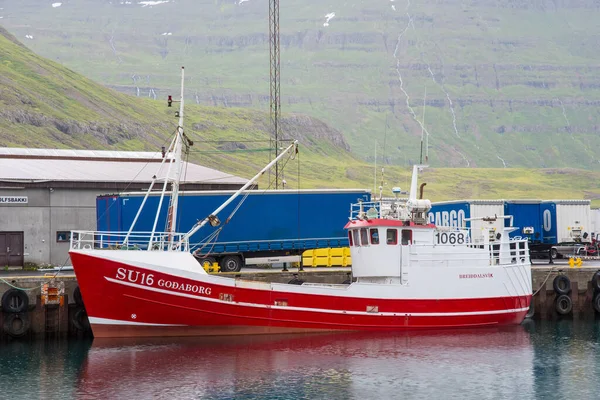 セイディフジョルドゥールアイスランド 8月6日 2020年漁港における漁船ゴダボ — ストック写真