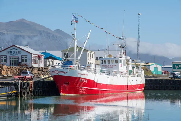 アイスランドのホフン ホラフィルディ 8月15日 2020年 漁船シグルドゥール オラフソン港 — ストック写真