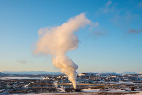 Bjarnarflag Geothermal Area Lake Myvatn North Iceland — Stock Photo, Image