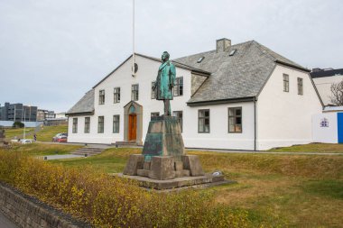 Reykjavik İzlanda - 2 Kasım. 2019: İzlanda Kabinesi ve Başbakanlık Ofisi
