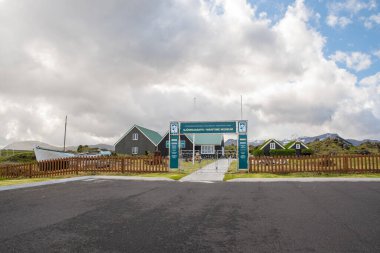 Hellissandur İzlanda - 23 Haziran. 2020: İzlanda 'nın Snaefellsnes yarımadasındaki Hellissandur köyünün deniz müzesi