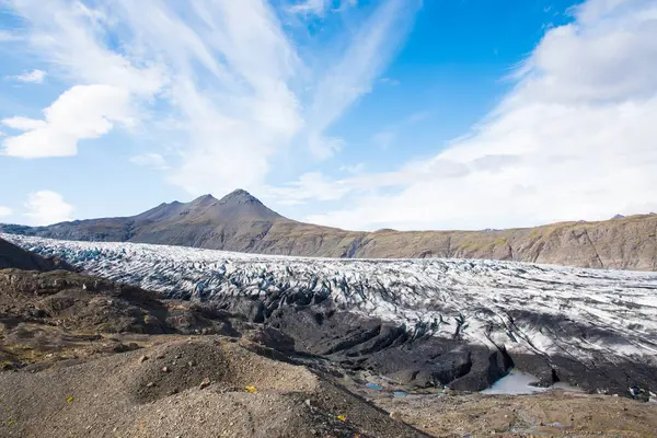 Geleira Skalafellsjokull Sul Islândia Parte Parque Nacional Vatnajokull — Fotografia de Stock