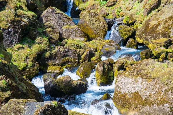 Schöne Felsformationen Des Thakgil Canyons Südisland — Stockfoto