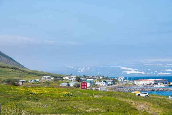 Sudavik Falu Alftafjordurban Izland Nyugati Fjordjaiban — Stock Fotó