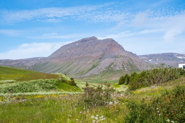 Mountain Deilir Στα Δυτικά Φιόρδ Της Ισλανδίας Μια Ηλιόλουστη Μέρα — Φωτογραφία Αρχείου