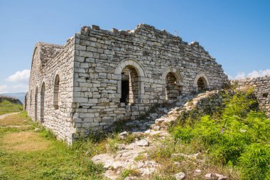 Arnavutluk 'ta Berat Kalesi Duvarları