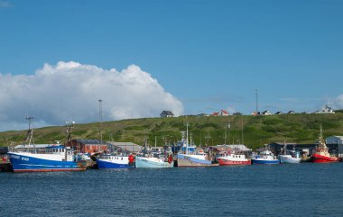 Hanstholm Danimarka - 5 Haziran. 2024: Limanda tekne