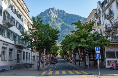 Brig İsviçre - 4 Ağustos. 2025: Şehrin merkezi