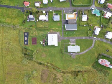 Kuzey İzlanda 'daki Hrisey Adası manzarası