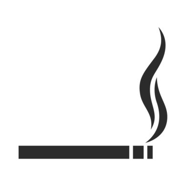 Sigara boru simgesi, basit tarzı