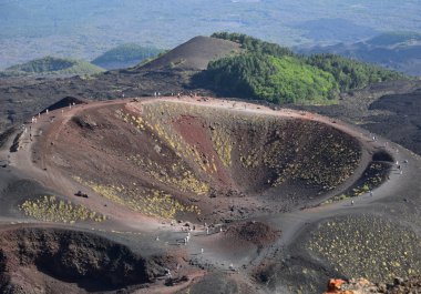 Cratere silvestri vulcano etna