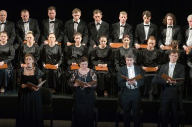 Mozart'ın Requiem koro tarafından gerçekleştirilen