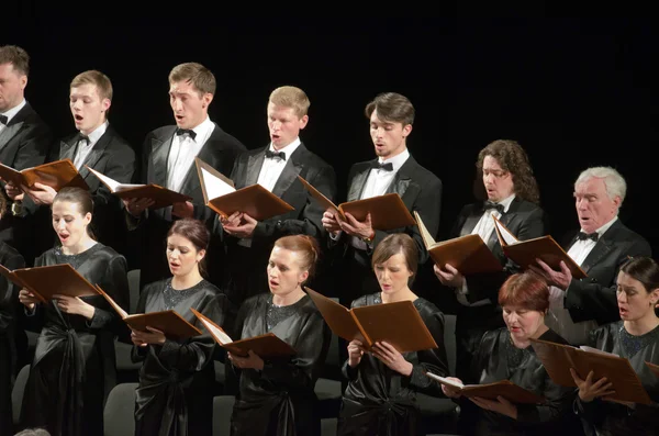 Requiem de Mozart realizada pelo coro — Fotografia de Stock