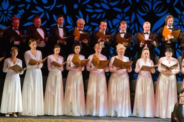 Verdi's REQUIEM performed by the choir  clipart