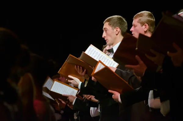 Verdis Requiem vom Chor vorgetragen — Stockfoto