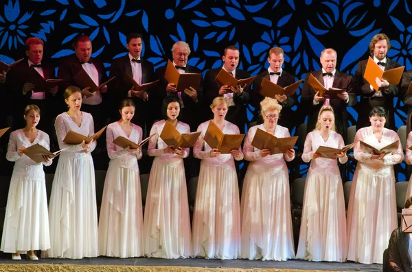 Verdi's REQUIEM performed by the choir — Stock Photo, Image