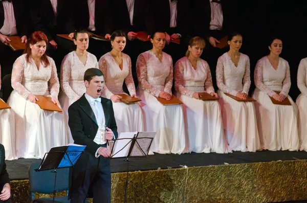 Verdis Requiem vom Chor vorgetragen — Stockfoto