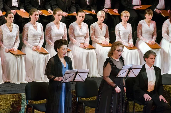Verdi's REQUIEM performed by the choir — Stock Photo, Image