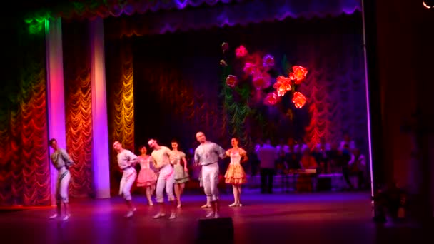 Kamyanske Ukraine March 2021 Strauss Carnival Show Yang Ditampilkan Oleh — Stok Video