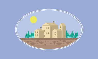 Ev oyun arka plan illüstrasyon