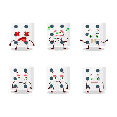 İfadesiz beyaz zar çizgi film karakteri