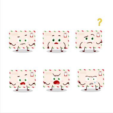 Noel Baba 'nın çizgi film karakteri hangi ifadeyle zarf atıyor. Vektör illüstrasyonu