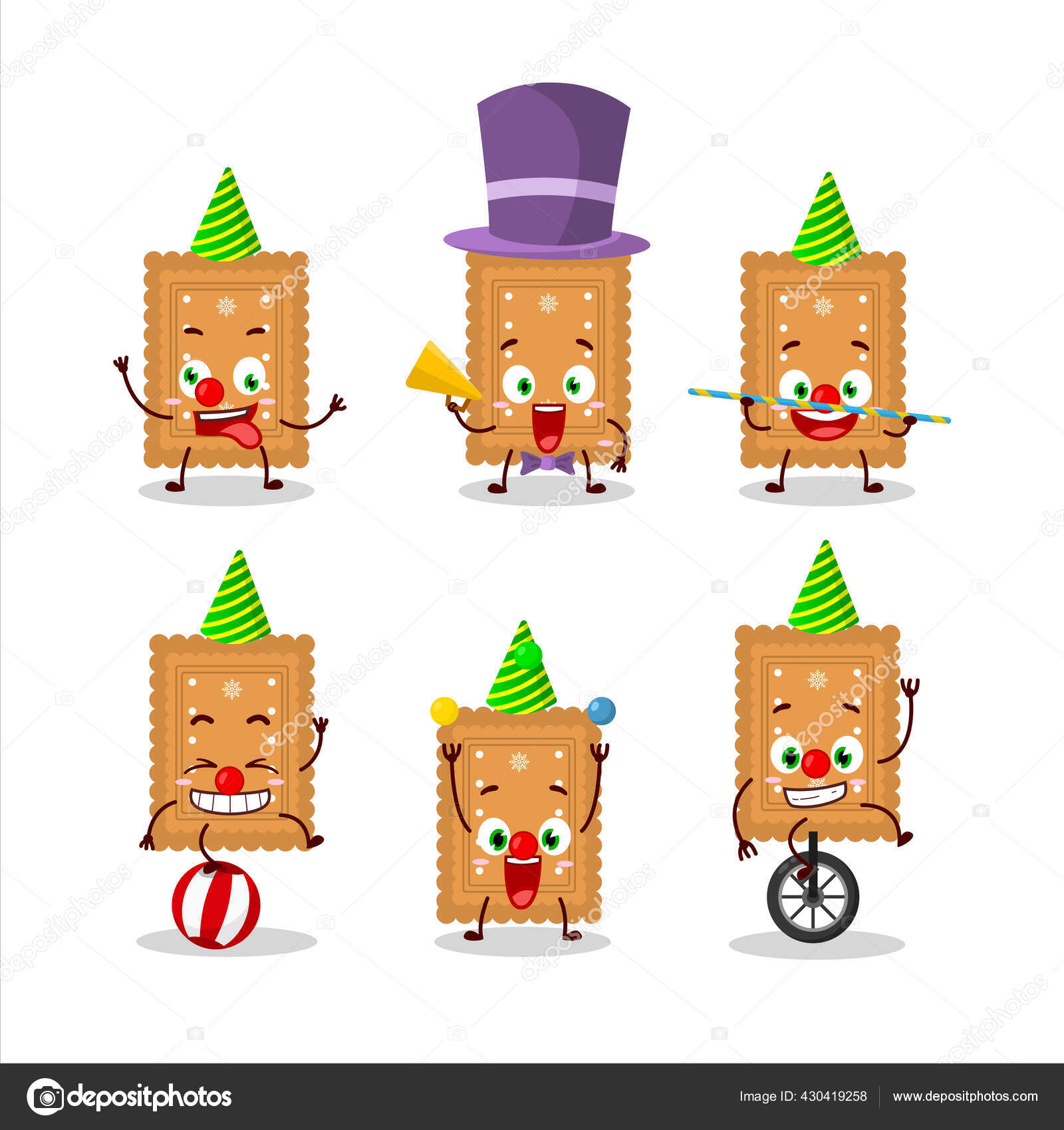 Vektorgrafiken Comic Cartoon Gebackener Keks Vektorbilder Comic Cartoon Gebackener Keks Depositphotos