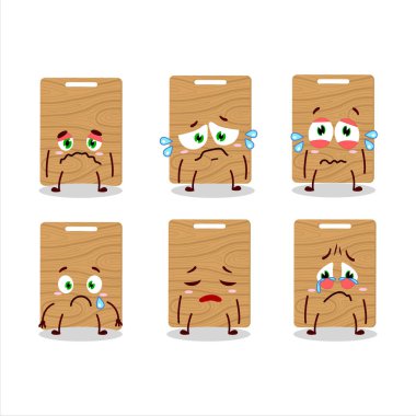 Yuvarlak ahşap kesen karikatür karakteri. Vektör illüstrasyonu