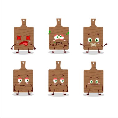 Ağaç kesen çizgi film karakteri, ifadesiz. Vektör illüstrasyonu