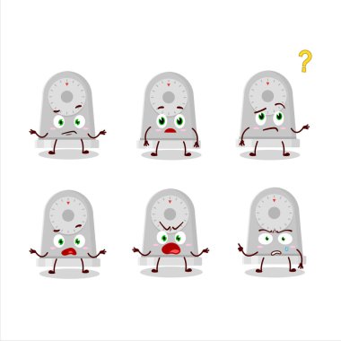 Zaman mutfağının çizgi film karakteri. Vektör illüstrasyonu