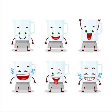 Gülen suratlı çizgi film karakteri. Vektör illüstrasyonu