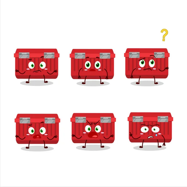卡通人物的红色工具箱用什么表达方式 矢量说明 — 图库矢量图片