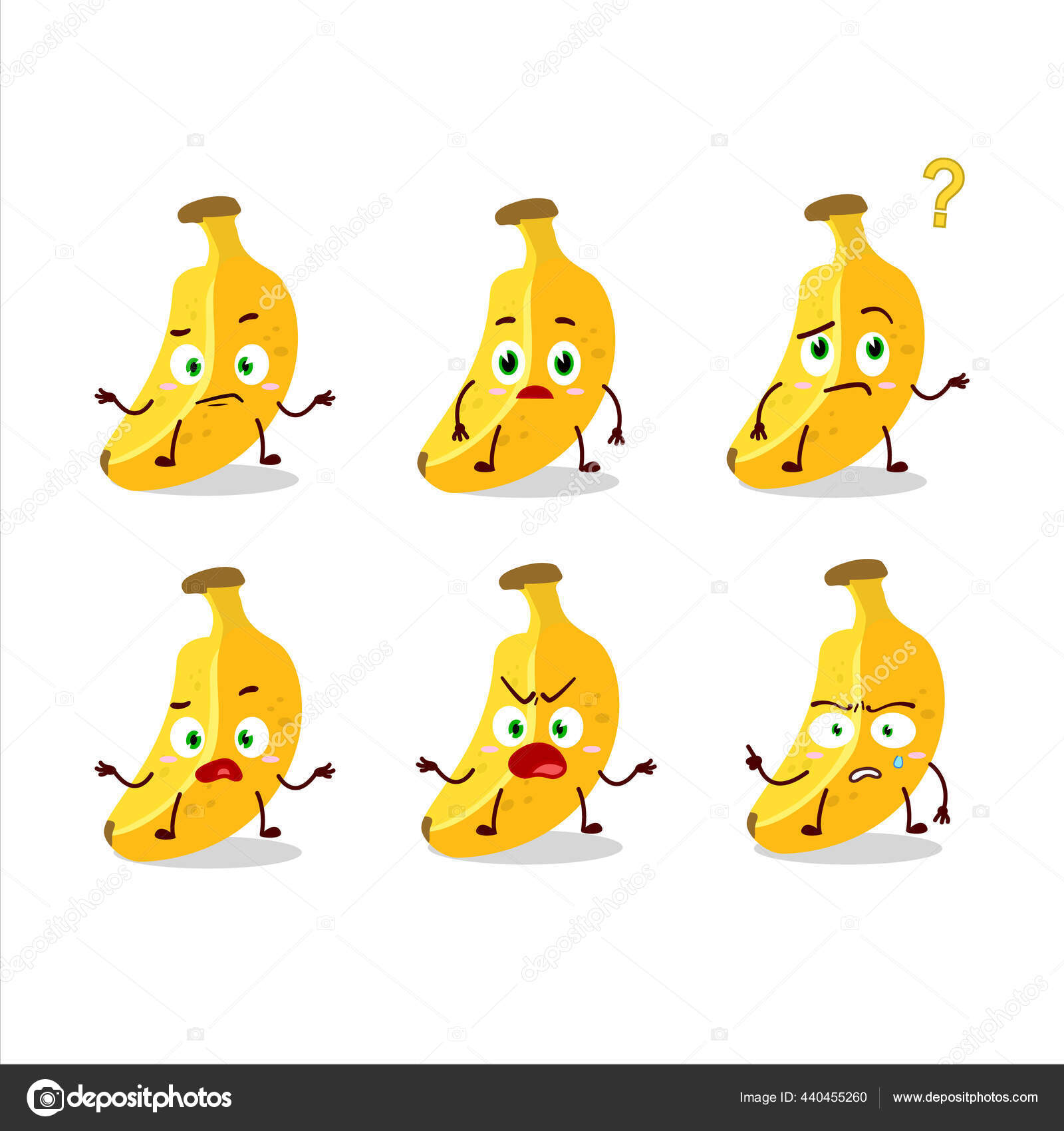 どんな表現でバナナの漫画のキャラクター ベクターイラスト ストックベクター C Kongvector どんな表現でバナナの漫画のキャラクター ベクターイラスト ストックベクター C Kongvector