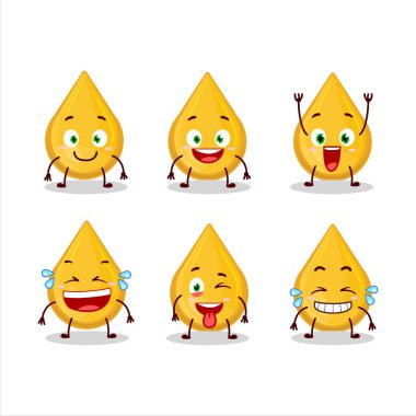 Yüzünde gülümseme ifadesi olan bir çizgi film karakteri. Vektör illüstrasyonu