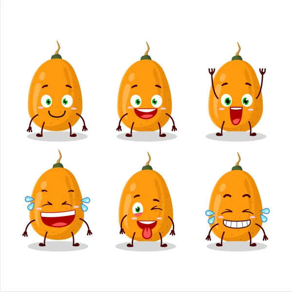 Zeichentrickfigur Kumquat Mit Einem Lächeln Vektorillustration — Stockvektor