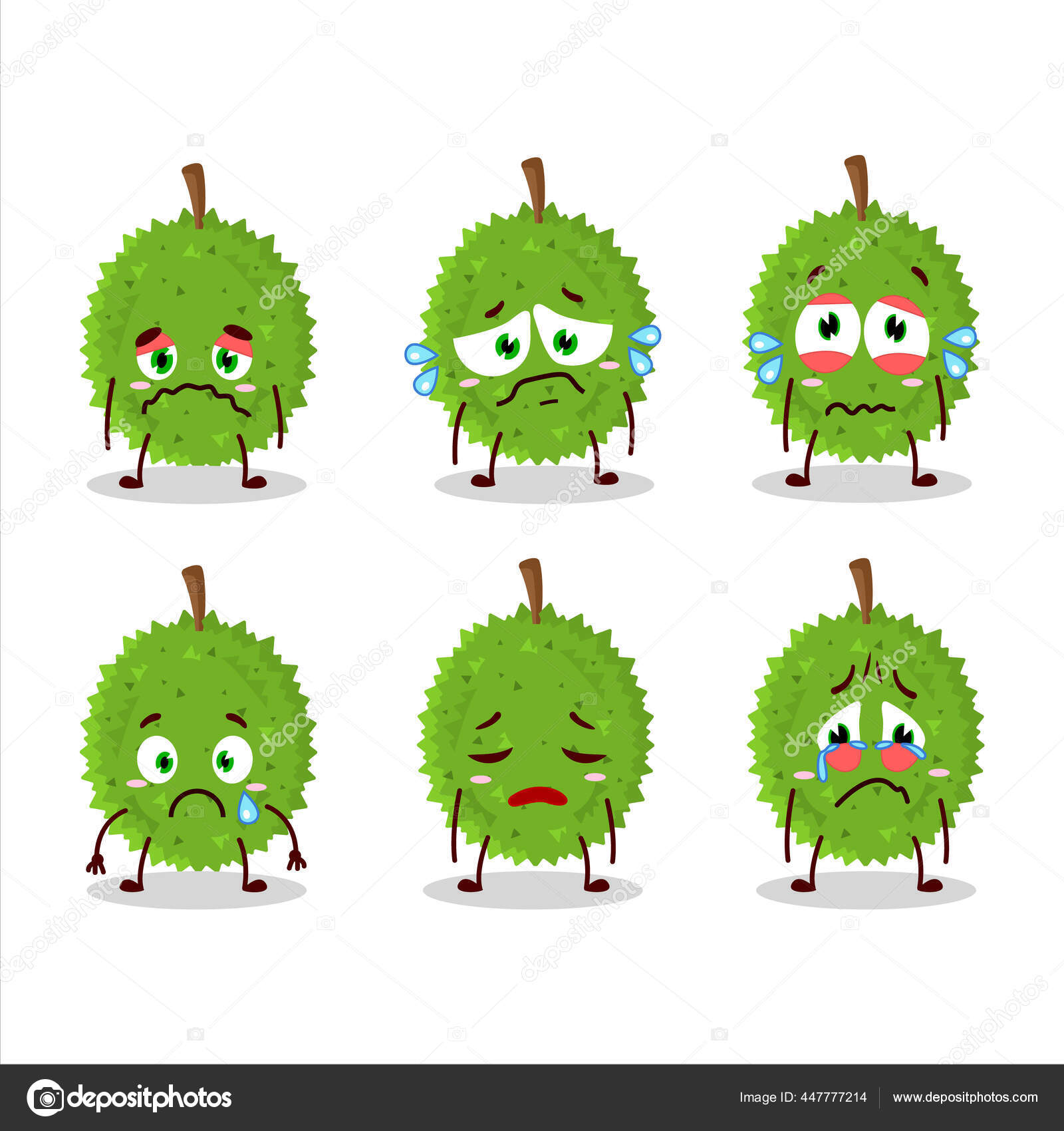 悲しい表情のキャラクターでドリアン漫画 ベクターイラスト ストックベクター C Kongvector 悲しい表情のキャラクターでドリアン漫画 ベクターイラスト ストックベクター C Kongvector