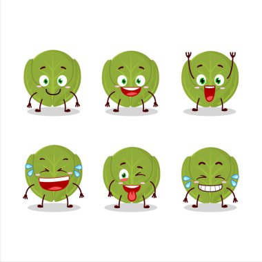 Brüksel 'in çizgi film karakteri gülen yüz ile filizlenir. Vektör illüstrasyonu