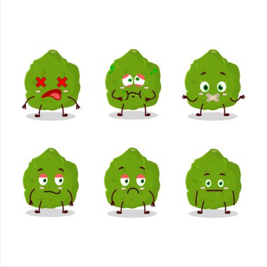 Kaffir kireç rengi, ifadesiz çizgi film karakteri.