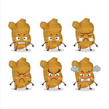 Kudüs 'ün mimar çizgi film karakteri. Yüzünde kızgın ifadeler var. Vektör illüstrasyonu