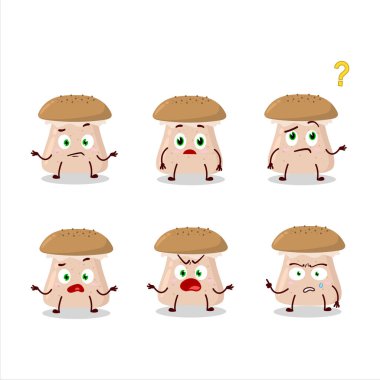 Bal mantarının çizgi film karakteri. Vektör illüstrasyonu