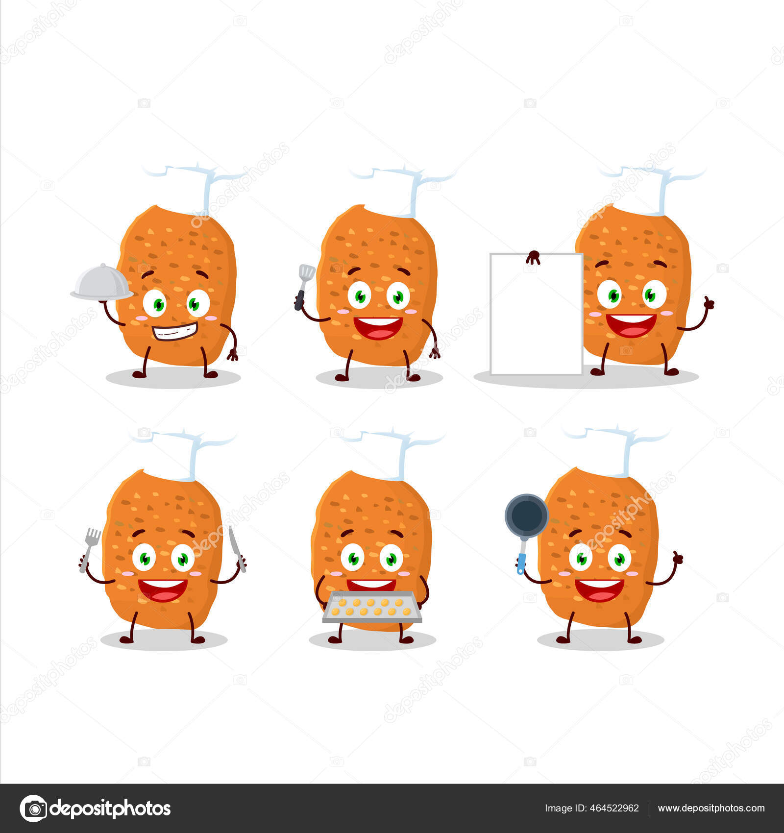 様々なシェフの絵文字と鶏ナゲットの漫画のキャラクター ベクターイラスト ストックベクター C Kongvector 様々なシェフの絵文字と鶏ナゲットの漫画のキャラクター ベクターイラスト ストックベクター C Kongvector